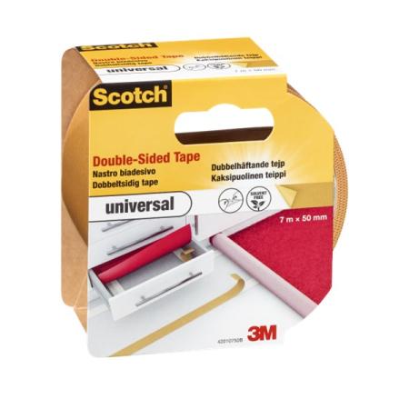 Scotch® doppelseitiges Klebeband UNIVERSAL, 7 m x 50 mm
